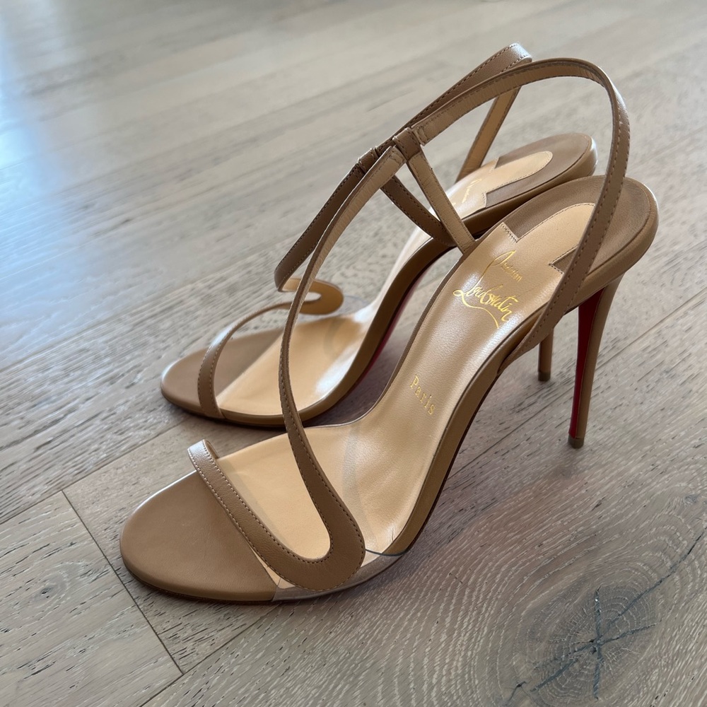 Christian louboutin Rosalie 100 nude heels